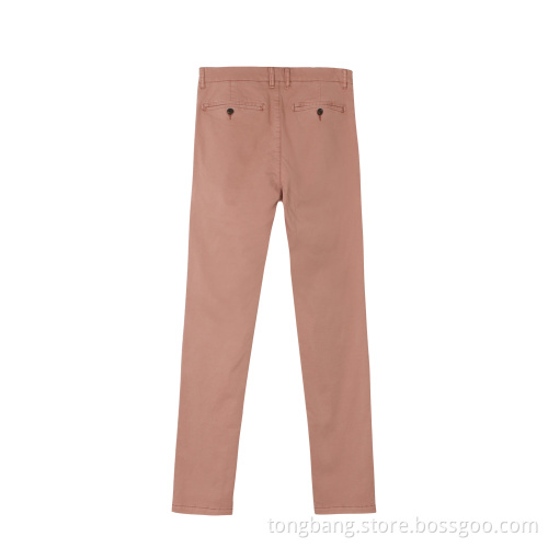 Customized Cotton Spandex Elastane Woven Casual Pant